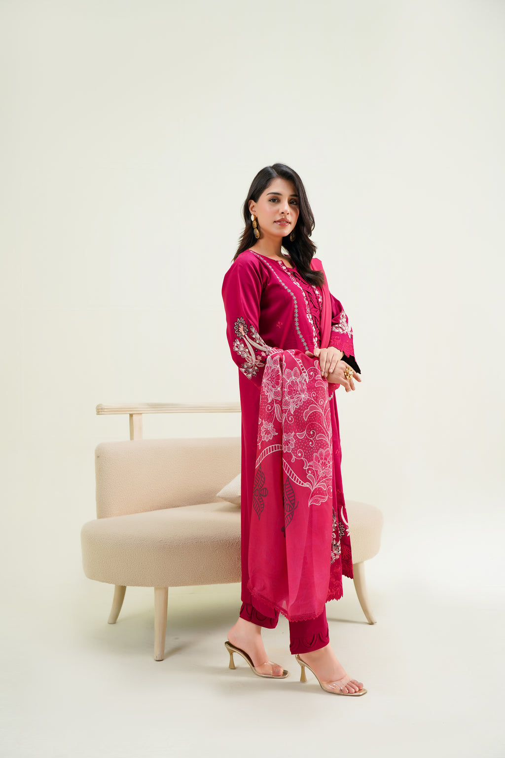 Hot Pink'26 Luxury Lawn