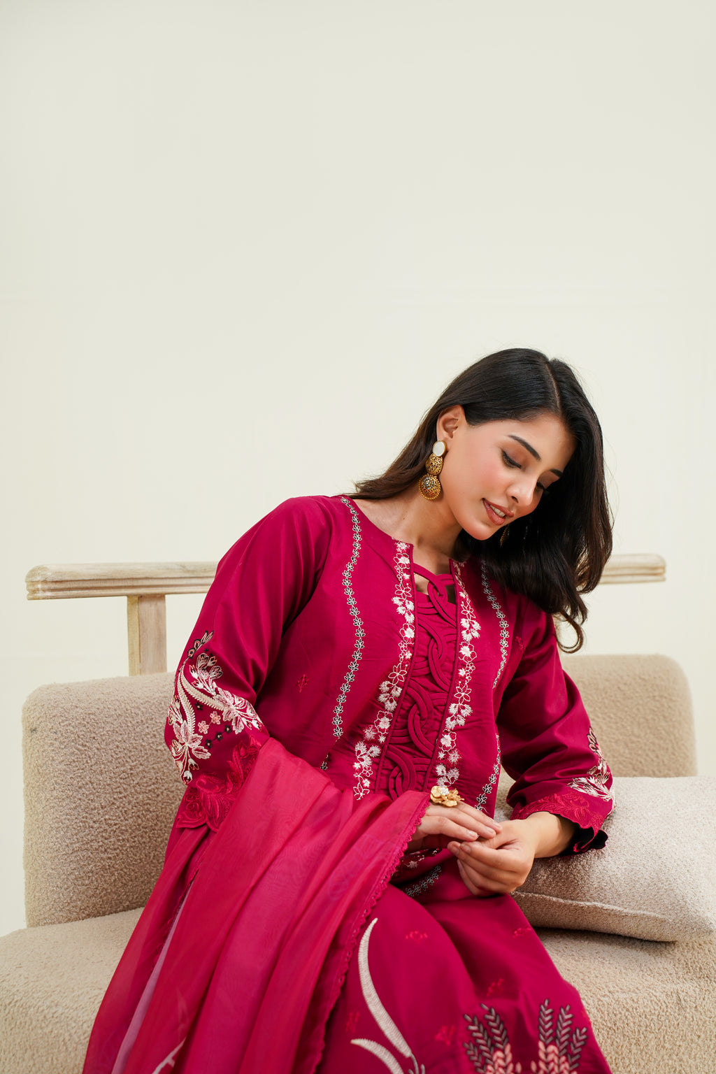 Hot Pink'26 Luxury Lawn